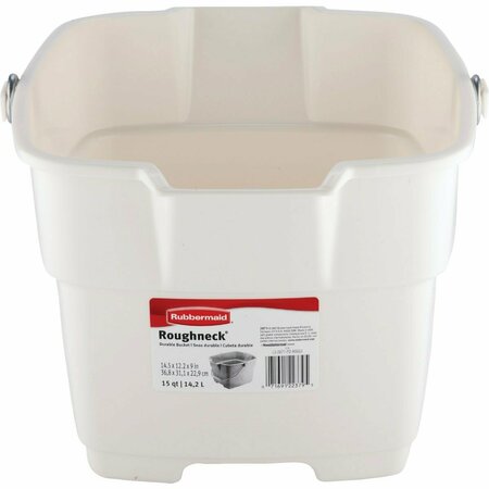 RUBBERMAID Roughneck 15 Qt. Bisque Bucket FG287100BISQU